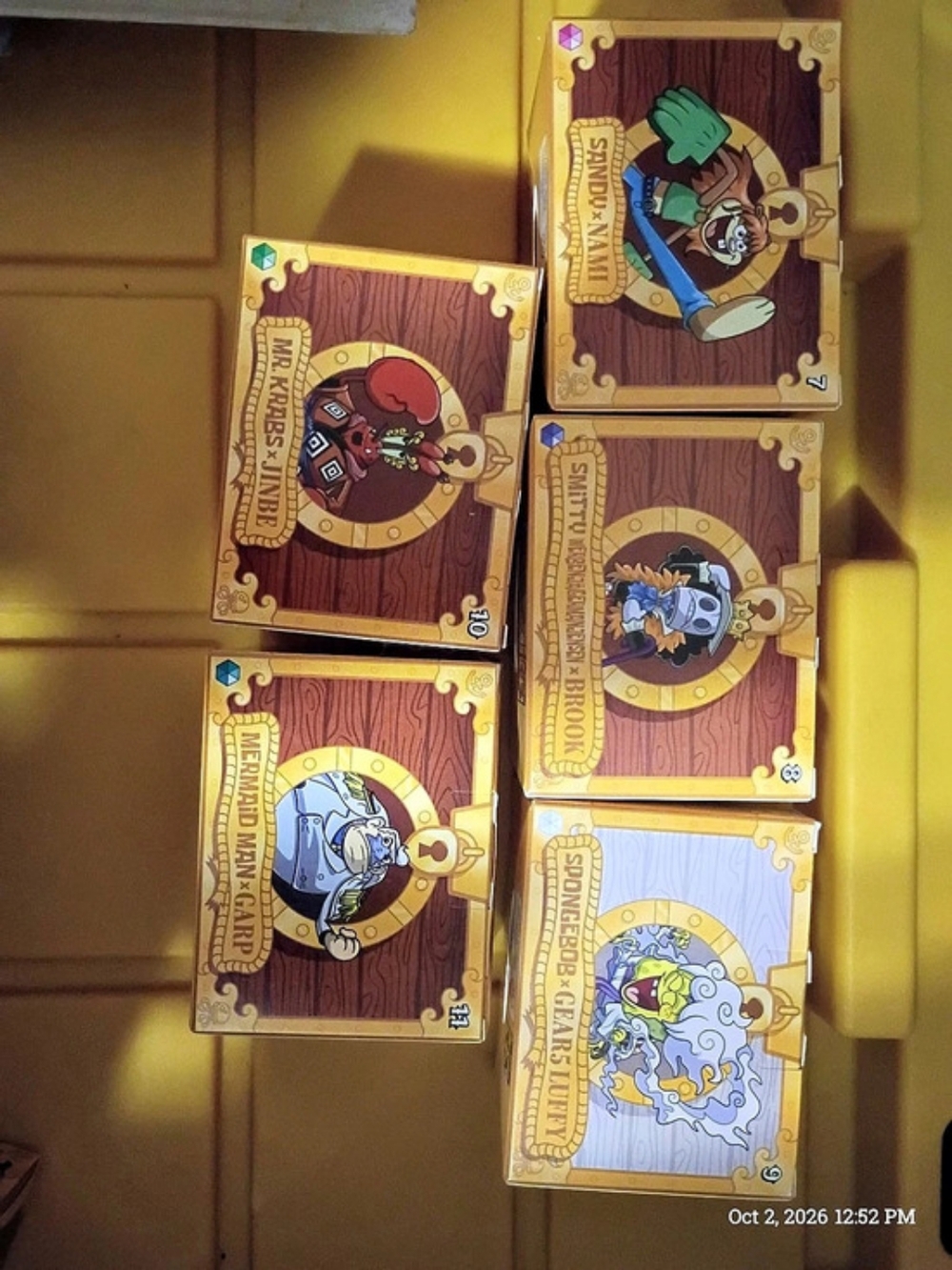 McDonald's SpongeBob X One Piece Crossover Toys